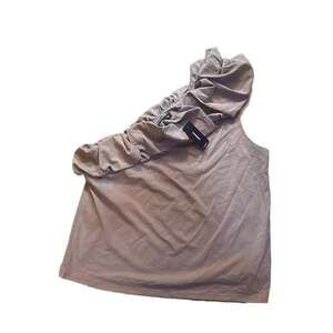 Express taupe Med one shoulder top new with tags